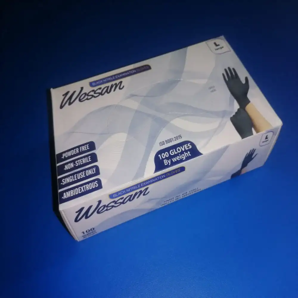 جوانتي فحص لاتكس wessam /علبة 100 قطعة