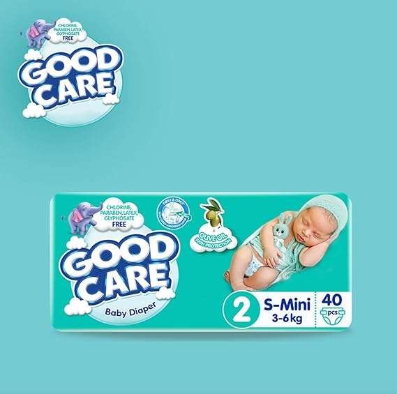 حفاضات اطفال عبوة وسط مينى مقاس 2 - 40 حفاضة من جود كير