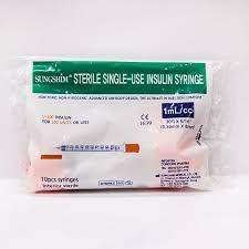 سرنجات انسولين كورى مستورد كيس (10ق)